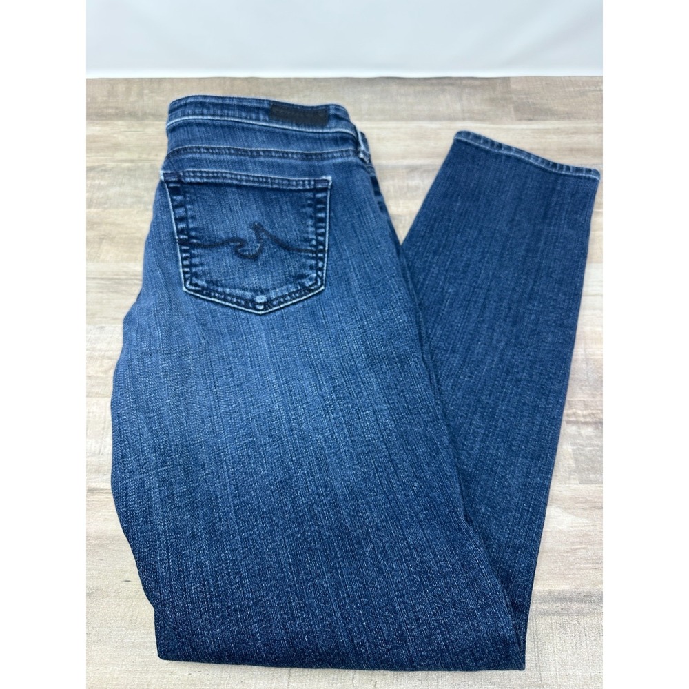 AG‎ Adriano Goldschmied The Stevie Ankle Slim Straight Dark Wash Jeans Women 29R - Picture 10 of 10
